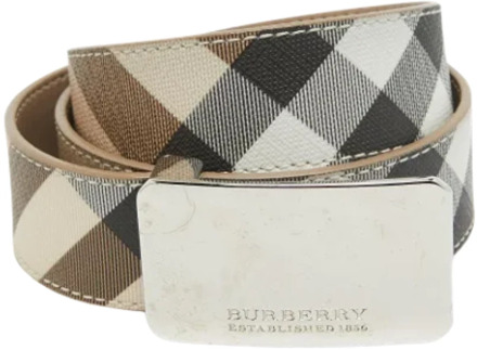 Pre-owned Leather belts Burberry Vintage , Multicolor , Dames - ONE Size