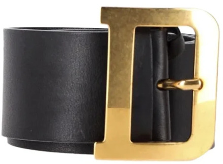 Pre-owned Leather belts Dior Vintage , Black , Dames - ONE Size