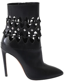 Pre-owned Leather boots Alaïa Pre-owned , Black , Dames - 38 1/2 EU
