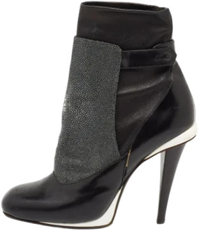 Pre-owned Leather boots Fendi Vintage , Black , Dames - 40 EU