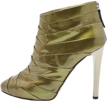 Pre-owned Leather boots Giuseppe Zanotti Pre-owned , Green , Dames - 38 EU