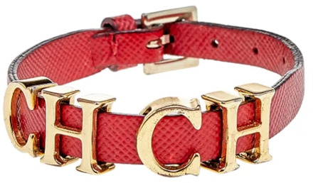 Pre-owned Leather bracelets Carolina Herrera Pre-owned , Red , Dames - ONE Size