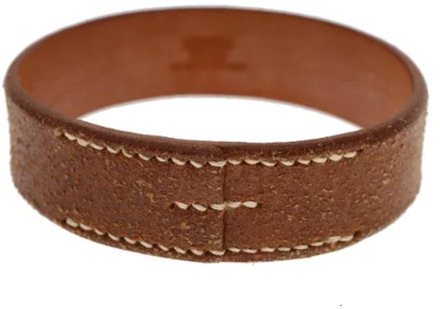 Pre-owned Leather bracelets Hermès Vintage , Brown , Dames - ONE Size