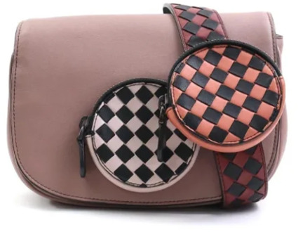 Pre-owned Leather clutches Bottega Veneta Vintage , Pink , Dames - ONE Size