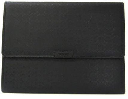 Pre-owned Leather clutches Coach Pre-owned , Black , Dames - ONE Size