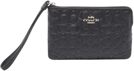 Pre-owned Leather clutches Coach Pre-owned , Black , Dames - ONE Size
