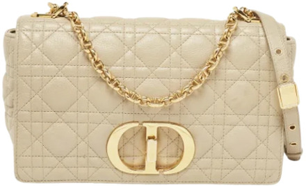 Pre-owned Leather dior-bags Dior Vintage , Beige , Dames - ONE Size