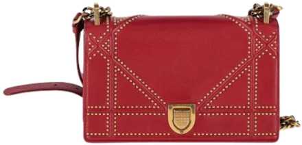 Pre-owned Leather dior-bags Dior Vintage , Red , Dames - ONE Size
