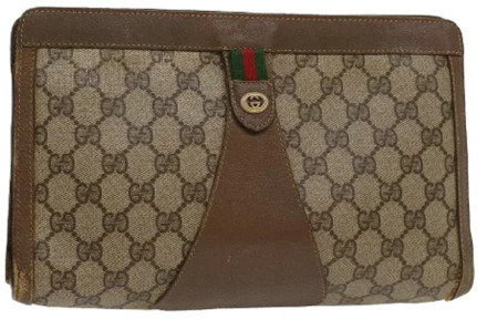 Pre-owned Leather gucci-bags Gucci Vintage , Beige , Dames - ONE Size