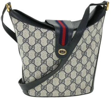 Pre-owned Leather gucci-bags Gucci Vintage , Gray , Dames - ONE Size