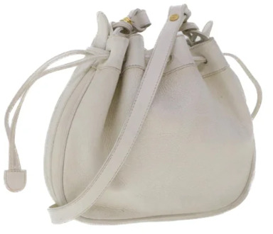 Pre-owned Leather gucci-bags Gucci Vintage , White , Dames - ONE Size