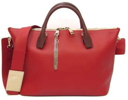 Pre-owned Leather handbags Chloé Pre-owned , Red , Dames - ONE Size