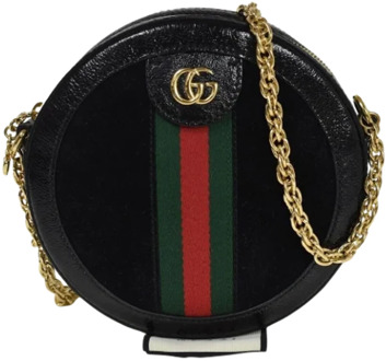Pre-owned Leather handbags Gucci Vintage , Black , Dames - ONE Size