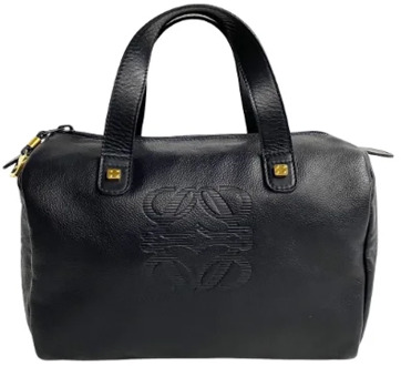 Pre-owned Leather handbags Loewe Pre-owned , Black , Dames - ONE Size
