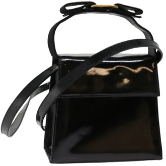 Pre-owned Leather handbags Salvatore Ferragamo Pre-owned , Black , Dames - ONE Size