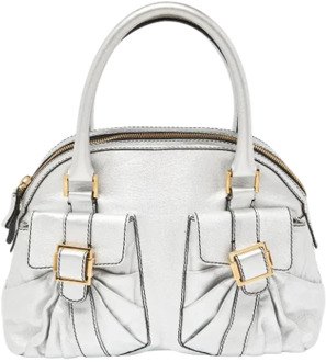Pre-owned Leather handbags Valentino Vintage , White , Dames - ONE Size