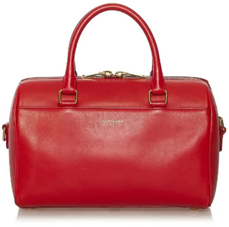 Pre-owned Leather handbags Yves Saint Laurent Vintage , Red , Dames - ONE Size