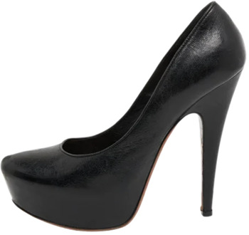 Pre-owned Leather heels Alaïa Pre-owned , Black , Dames - 39 1/2 EU