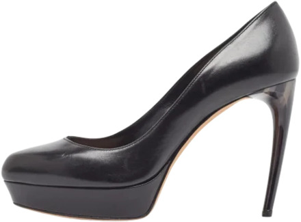 Pre-owned Leather heels Alexander McQueen Pre-owned , Black , Dames - 36 EU
