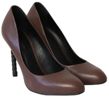 Pre-owned Leather heels Bottega Veneta Vintage , Brown , Dames - 39 EU