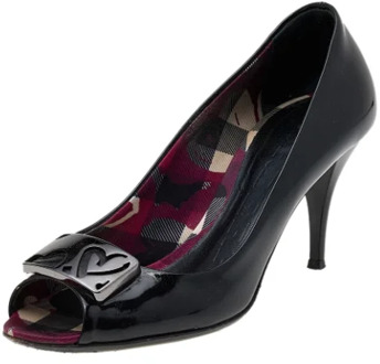 Pre-owned Leather heels Burberry Vintage , Black , Dames - 36 EU