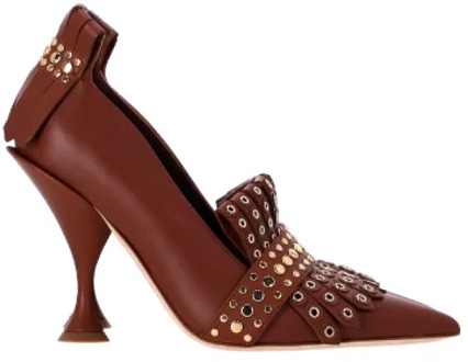 Pre-owned Leather heels Burberry Vintage , Brown , Dames - 36 EU