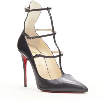 Pre-owned Leather heels Christian Louboutin Pre-owned , Black , Dames - 38 EU