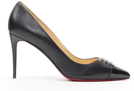 Pre-owned Leather heels Christian Louboutin Pre-owned , Black , Dames - 39 1/2 EU