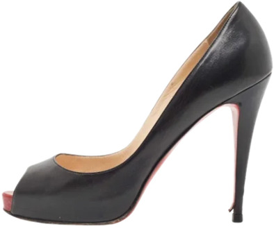 Pre-owned Leather heels Christian Louboutin Pre-owned , Black , Dames - 40 EU