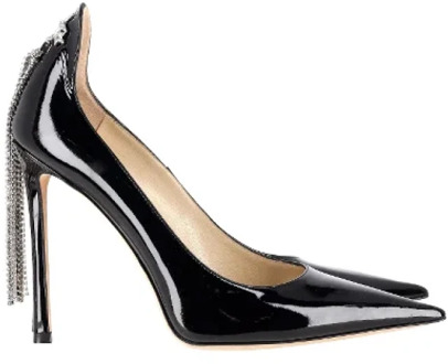 Pre-owned Leather heels Jimmy Choo Pre-owned , Black , Dames - 39 1/2 EU
