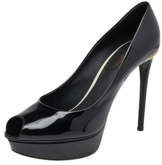 Pre-owned Leather heels Louis Vuitton Vintage , Black , Dames - 39 EU