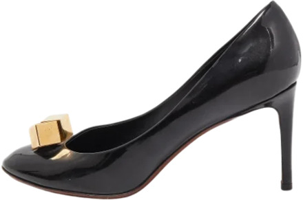 Pre-owned Leather heels Louis Vuitton Vintage , Black , Dames - 39 EU