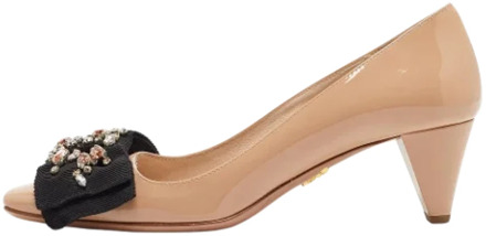 Pre-owned Leather heels Prada Vintage , Beige , Dames - 36 EU