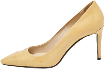 Pre-owned Leather heels Prada Vintage , Beige , Dames - 39 1/2 EU