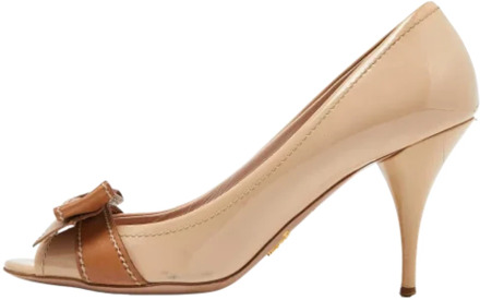 Pre-owned Leather heels Prada Vintage , Beige , Dames - 40 EU