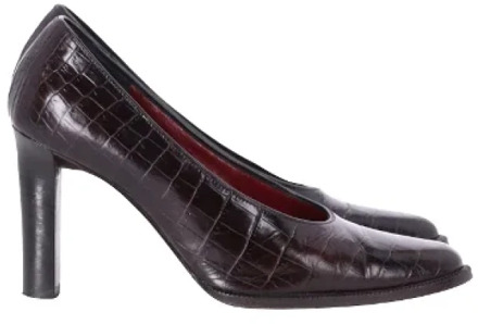 Pre-owned Leather heels Yves Saint Laurent Vintage , Black , Dames - 35 1/2 EU