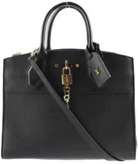 Pre-owned Leather louis-vuitton-bags Louis Vuitton Vintage , Black , Dames - ONE Size