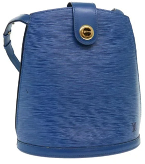 Pre-owned Leather louis-vuitton-bags Louis Vuitton Vintage , Blue , Dames - ONE Size
