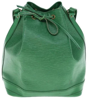 Pre-owned Leather louis-vuitton-bags Louis Vuitton Vintage , Green , Dames - ONE Size