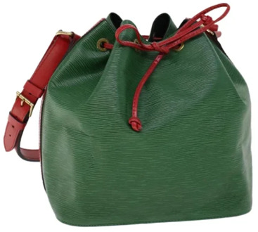 Pre-owned Leather louis-vuitton-bags Louis Vuitton Vintage , Green , Dames - ONE Size