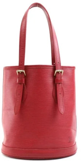 Pre-owned Leather louis-vuitton-bags Louis Vuitton Vintage , Red , Dames - ONE Size