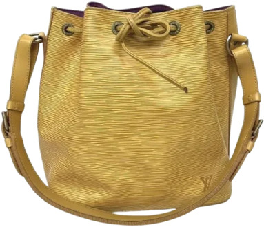 Pre-owned Leather louis-vuitton-bags Louis Vuitton Vintage , Yellow , Dames - ONE Size