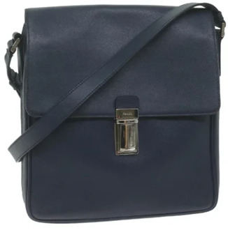 Pre-owned Leather prada-bags Prada Vintage , Blue , Dames - ONE Size