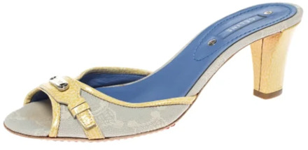 Pre-owned Leather sandals Celine Vintage , White , Dames - 39 1/2 EU
