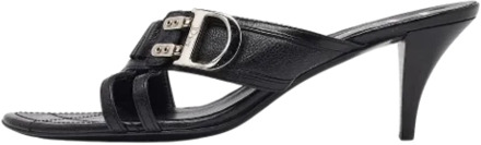 Pre-owned Leather sandals Dior Vintage , Black , Dames - 41 EU