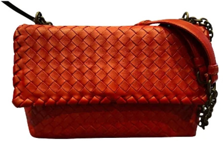 Pre-owned Leather shoulder-bags Bottega Veneta Vintage , Red , Dames - ONE Size