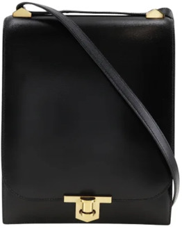 Pre-owned Leather shoulder-bags Hermès Vintage , Black , Dames - ONE Size