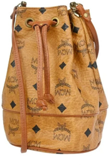 Pre-owned Leather shoulder-bags MCM Pre-owned , Brown , Dames - ONE Size