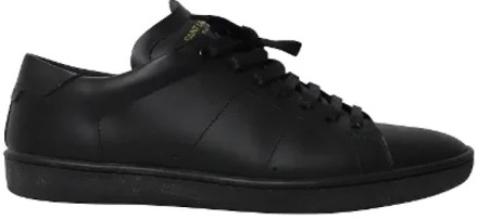 Pre-owned Leather sneakers Yves Saint Laurent Vintage , Black , Dames - 39 EU