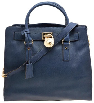 Pre-owned Leather totes Michael Kors Pre-owned , Blue , Dames - ONE Size